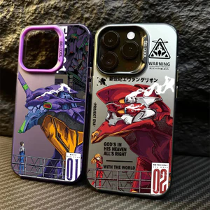 Anime Neon Genesis Evangelion Ikari Shinji Fighter vỏ cho OPPO Reno 14 13F 12F 11F 11 12 13 Pro A5 A3 Pro 5G Ốp lưng Acrylic cứng in mờ chống sốc cao cấp IMD Armor