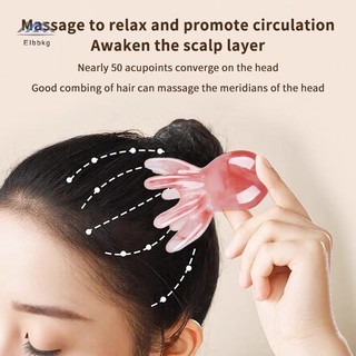 ELBBKG Nhựa Bạch Tuộc Massage Lược Kinh Tuyến Cạo Da Đầu Châm Cứu Massage Gua Sha Lược Massage Giảm Mệt Mỏi Massage Mới