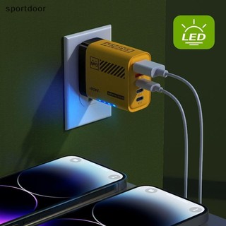 [sportoutdoor] Bộ sạc điện thoại di động 240W 5 cổng 2 USB 3 loại C PD QC 3.0 Bộ sạc tường US EU Cắm cho [ra]