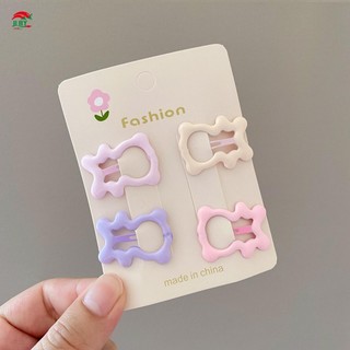 Kẹp tóc nhiều màu sắc cho bé gái, chống trơn trượt hình ngôi sao và trái tim