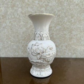 Bộ thờ cúng gốm sứ hoa sen cao cấp tài địa gia tiên phật giáo