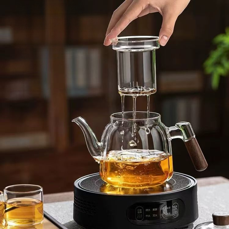 Ấm đun nước chịu nhiệt độ cao dày 700ml Ấm trà thủy tinh chất lượng cao Tách nước trà