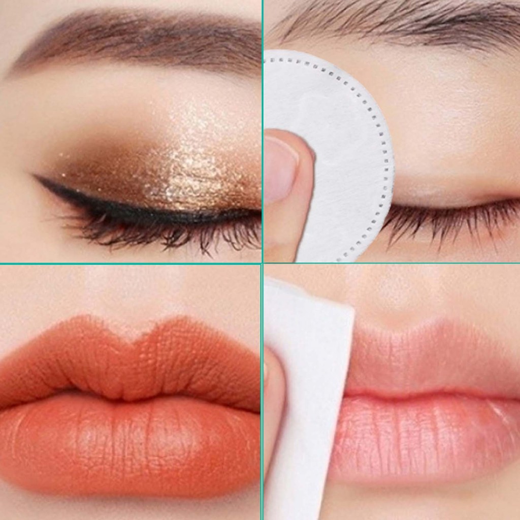 Miếng Tẩy Trang Siêu Mềm 100 / 300 Cái, Vải Không Dệt Có Độ Thấm Hút Cao, Nhẹ Nhàng Cho Da Nhạy Cảm, Miếng Lót Cotton Mỹ Phẩm Sử Dụng Hàng Ngày Có Nén Ướt