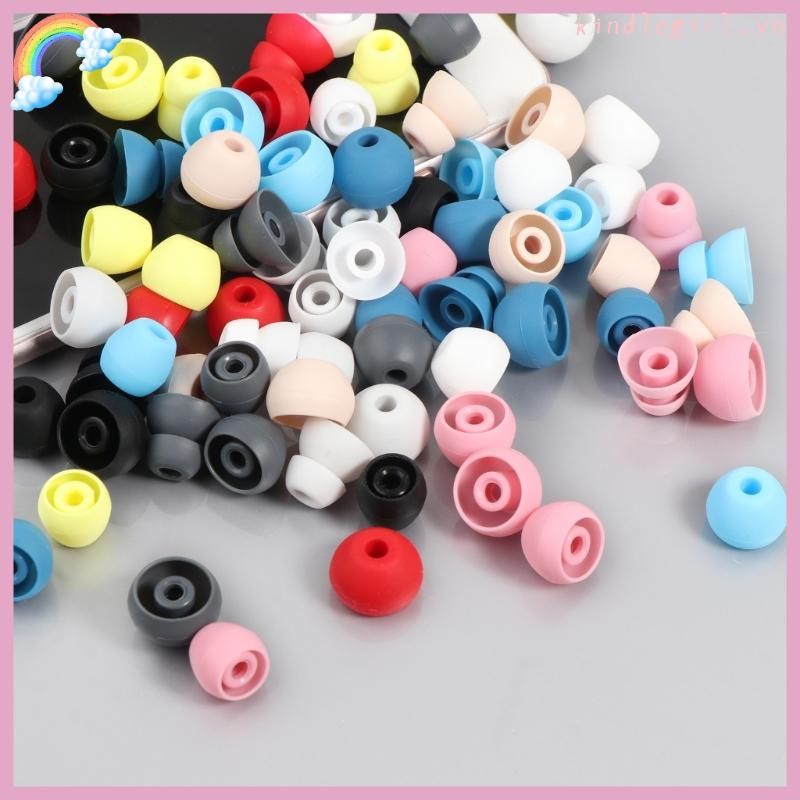 Đầu Tai Nghe KING Thay Thế 4 Cặp Silicon Mềm Nhiều Kích Thước 3 8 Mm Lớn Nhỏ Vừa Cho Tai Nghe in-Ear Earpho