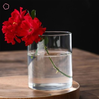 Bình hoa thủy tinh trong suốt phong cách tối giản, trang trí phòng khách, quà tặng đám cưới