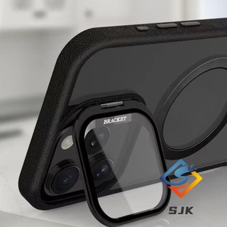 Ốp điện thoại trong suốt từ tính cho iPhone 17 Pro Max 16 Pro Max 15 14 13 12 Pro Max với giá đỡ máy ảnh tích hợp Vỏ chống sốc Mặt sau Acrylic trong suốt cạnh mềm Vỏ bảo vệ toàn bộ ống kính