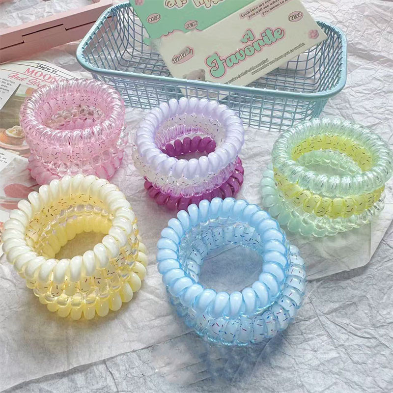 Dây buộc tóc cao su màu kẹo ngọt ngào - phụ kiện thời trang đơn giản