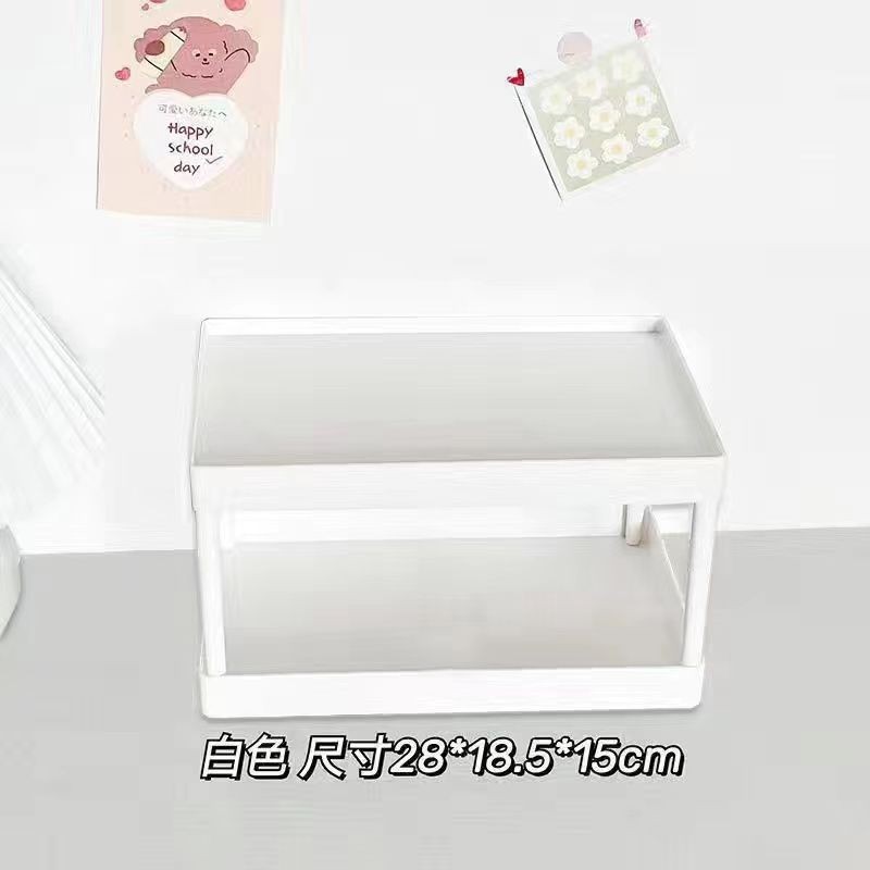 Ký Túc Xá Hai Lớp Giá Để Đồ Văn Phòng Đồ Lặt Vặt Sắp Xếp Mỹ Phẩm Sinh Viên Để Bàn Dụng Cụ Tiện Dụng Phòng Ngủ Nhỏ