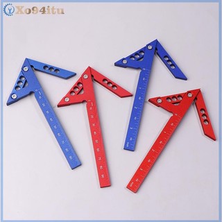 XOITU Hợp kim nhôm Góc Trung tâm Thước nghiêng 45 độ Mũi tên hình tam giác Góc phải Thước định vị 90 độ Thước góc VN