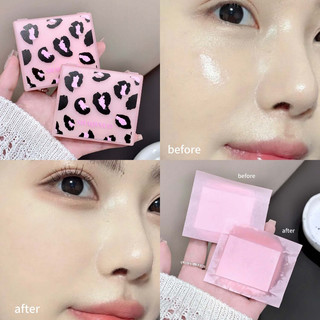 Giấy thấm dầu 100 tờ - Gương & Puff Tích Hợp, Hút Sạch Bã Nhờn Tức Thì, Se Khít Lỗ Chân Lông
