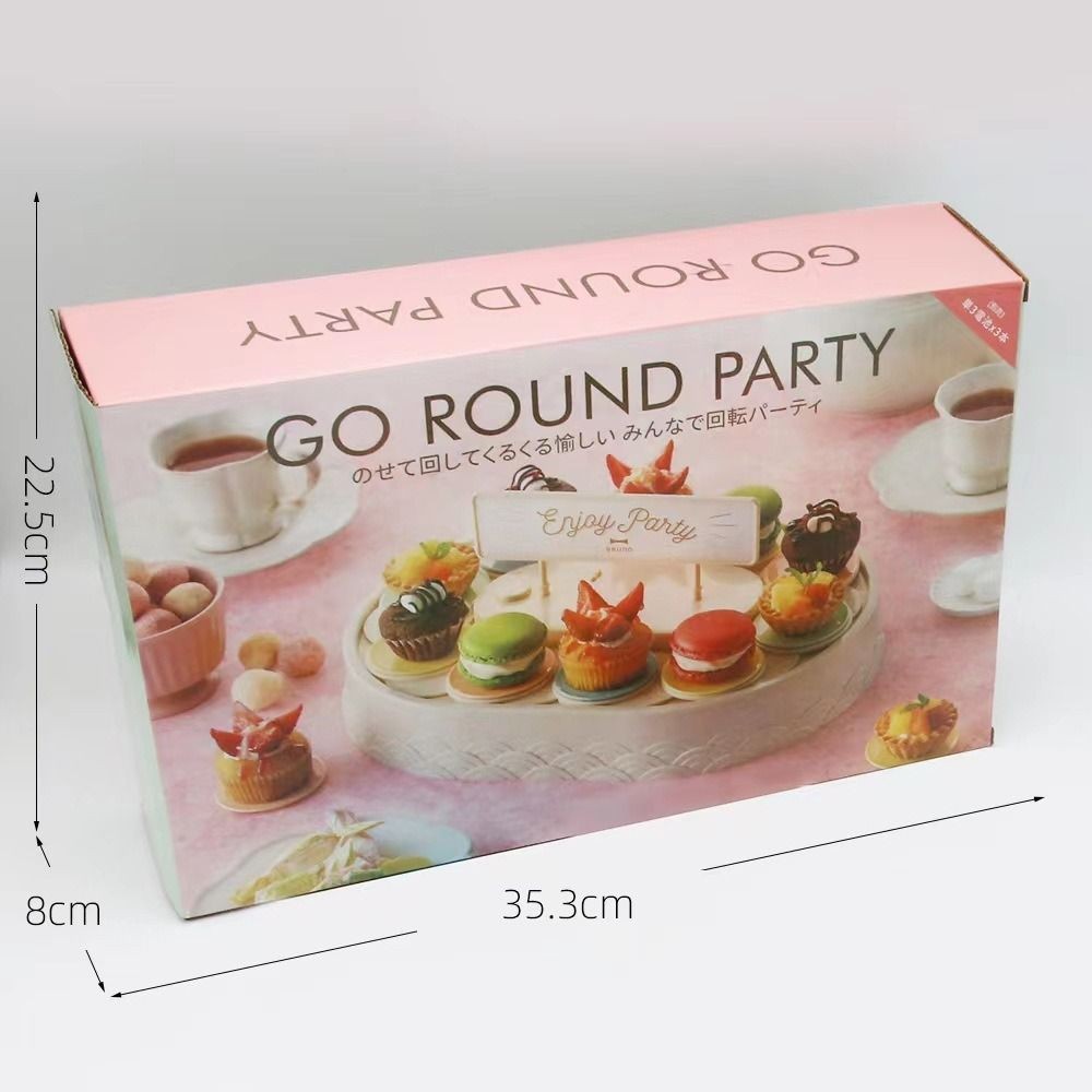 Máy làm bánh xoay tự động AWNGD, Giá đỡ bánh cupcake âm nhạc, Giá đỡ bánh cupcake sáng tạo Macarons Món tráng miệng Giá để bàn xoay Trang trí tiệc sinh nhật