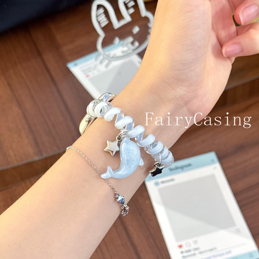 Dây đeo đàn hồi dễ thương cho Apple watch S10 46mm 44mm 42mm 41 45 49mm vòng đeo tay thay thế cho iWatch series SE 6 7 8 9