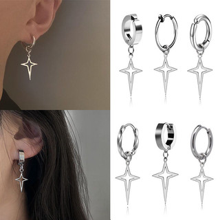 Ngôi sao kim cương bông tai cho học sinh, kiểu dáng đơn giản và thiết kế niche