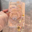 Tương thích với iPhone 16 15 14 13 12 11 Pro Max X Xr Xs Max 7 8 Plus SE2020 Vỏ Điện Thoại Hoạt Hình Dễ Thương Gấu Cá + Chân Đế + Dây Buộc Ốp Lưng Mềm