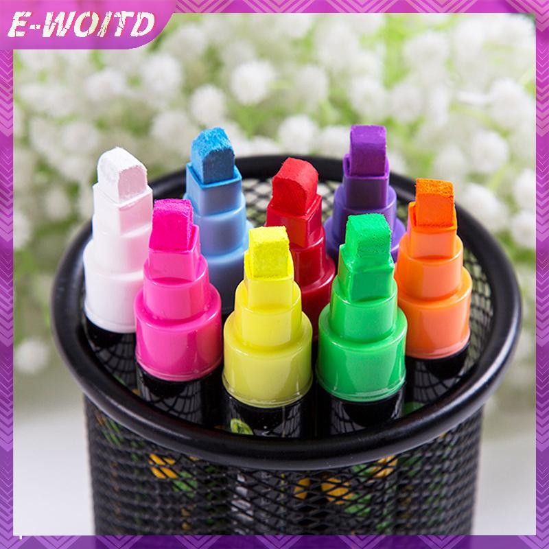 E-WOITD Bút màu huỳnh quang đặc biệt, bút dạ bảng đen phát sáng, có thể xóa, dùng trên nước HNVN