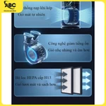 Quạt lọc không khí bụi mịn siêu vi kiêm phun sương tạo ẩm DEAWOO AM08/AM08S - Gió mát chạy êm bản mới 2025 — ảnh 8