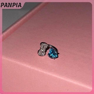 PANPIA-Cute Nơ Trái Tim Xương Tai Móng Tay Thời Trang Tinh Tế Bông Tai Dành Cho Nữ Cô Gái Ngọt Ngào Đa Năng Bông Tai Trang Sức Phụ Kiện Quà Tặng