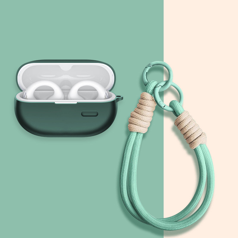 Dành Cho SoundPEATS PearlClip Pro / CC Pro Vỏ Tai Nghe Silicon Vỏ Mềm Chống Sốc Có Thể Giặt Được Vỏ Bảo Vệ Tai Nghe Nhét Tai Da Có Dây Buộc
