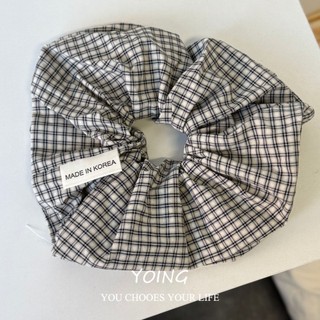 Kẻ sọc dây buộc tóc phong cách retro Hàn Quốc mới nhất, tiện lợi sử dụng hàng ngày