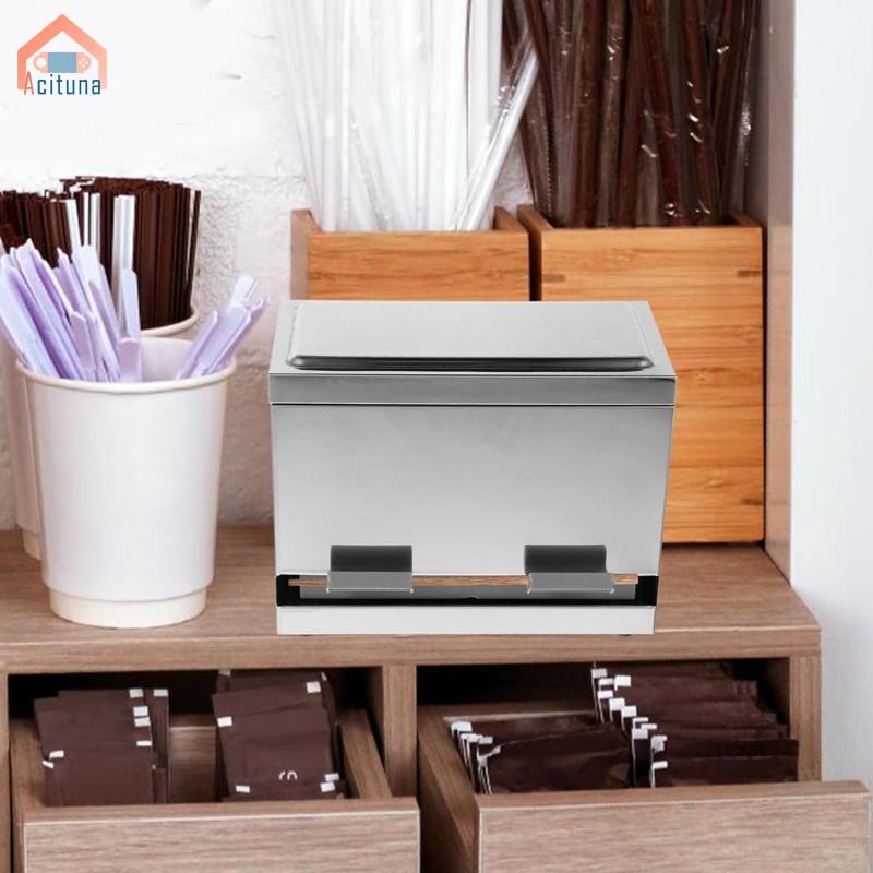 Hộp đựng ống hút bằng thép không gỉ Hộp đựng ống hút uống đa năng Hộp đựng ống hút di động cho quán cà phê tại nhà