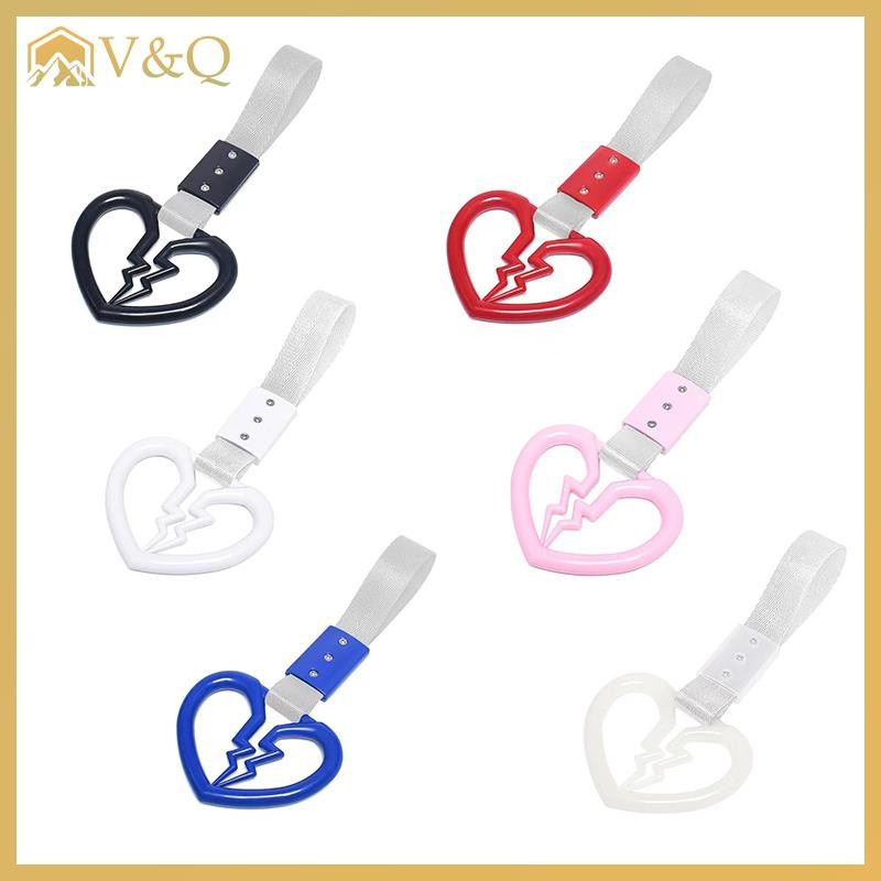 Littleloves1 Dễ Thương Hình Trái Tim Vỡ Xe Chống Tĩnh Điện Dây Đeo Trang Trí Cảnh Báo Tàu Điện Ngầm Xe Buýt Tay Cầm Xe Phía Sau Cản Trước Cảnh Báo Vòng EN