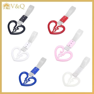 Littleloves1 Dễ Thương Hình Trái Tim Vỡ Xe Chống Tĩnh Điện Dây Đeo Trang Trí Cảnh Báo Tàu Điện Ngầm Xe Buýt Tay Cầm Xe Phía Sau Cản Trước Cảnh Báo Vòng EN