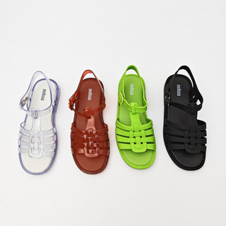 Giày La Mã hở mũi Giày Sandal phẳng dệt