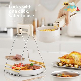 Kẹp chống bỏng JIGK, Kẹp bát bếp chống trượt, Kẹp bát bếp bền bằng silicon đa năng Đồ dùng nhà bếp