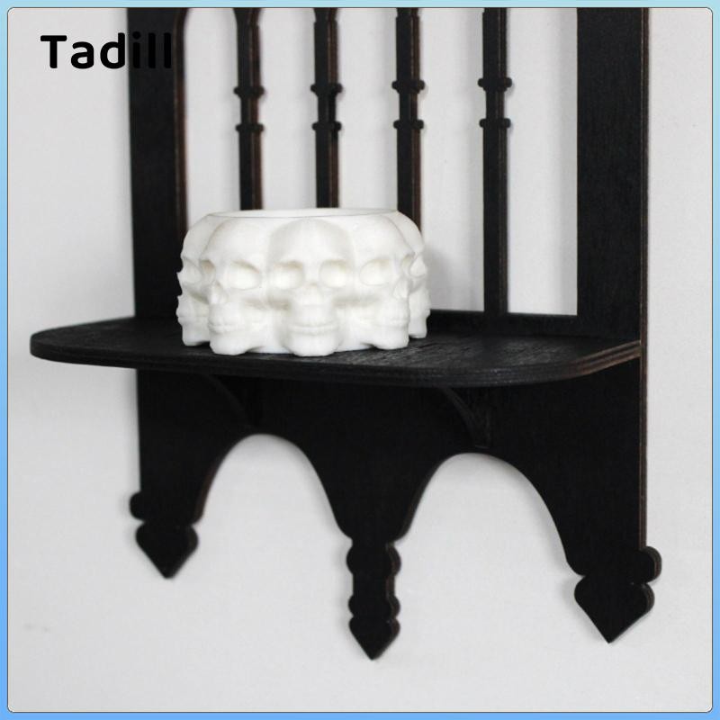 Giá treo tường bằng gỗ, Kệ giữ nến, Trang trí Gothic bằng gỗ cho phòng tắm, lớp học, sân nhà.