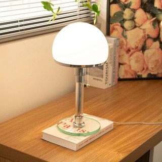 AIMI Đèn Học Đèn Bàn Cổ Sắt Kính Lampshade Led Phòng Ngủ Đầu Giường Đèn Phòng Khách Văn Phòng Đọc Sách Bàn