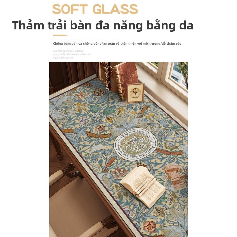 [Áp dụng nhiều cảnh] Thảm trải bàn chống dầu chống thấm nước phong cách sang trọng nhẹ nhàng | Bàn / Bàn ăn chuyên dụng | Kháng khuẩn Không mùi Dễ lau chùi | Che nắng Opaque | Cần thiết cho văn phòng tại nhà