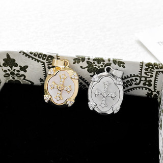 14k Đồng Clad Vàng Giữ Màu Fritillary Mica Mặt Dây Chuyền Tự Làm Handmade Trang Sức Vòng Tay Vòng Cổ Bông Tai Phụ Kiện
