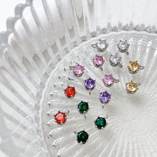 Trang sức handmade vàng mạ zircon trắng - mặt dây chuyền, vòng tay, bông tai