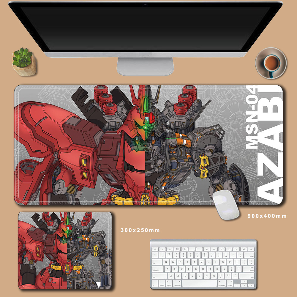GUNDAM Mousepad XXL 90X40CM Di Động Phù Hợp Với Lockedge Văn Phòng Máy Tính Để Bàn Thảm Bàn Phím Chuột Miếng Lót Anime Laptop Đệm