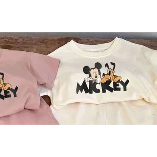 (1-10Y) Mùa Hè Phong Cách Mới Bé Trai Tay Ngắn Hoạt Hình Thường Ngày Mickey Quần Áo Trẻ Em Bộ Đồ Hai Mảnh Trẻ Em Phiên Bản Hàn Quốc Bộ Đồ Thời Trang