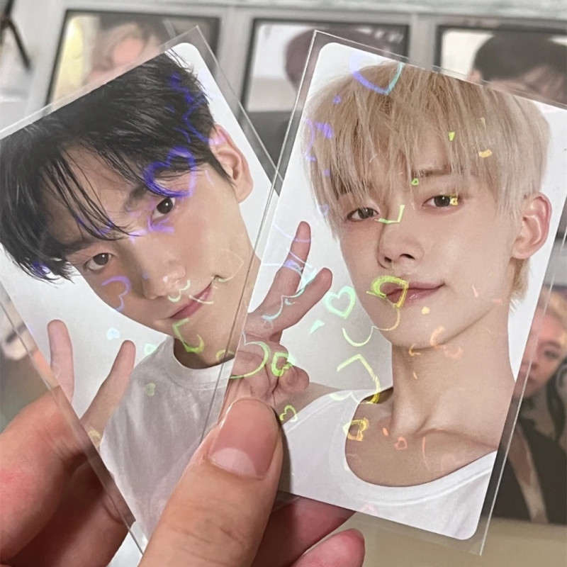 Linxx 50 Chiếc Tay Thẻ Laser Niêm Phong Túi Photocard Bảo Vệ Thẻ Phim Đóng Túi
