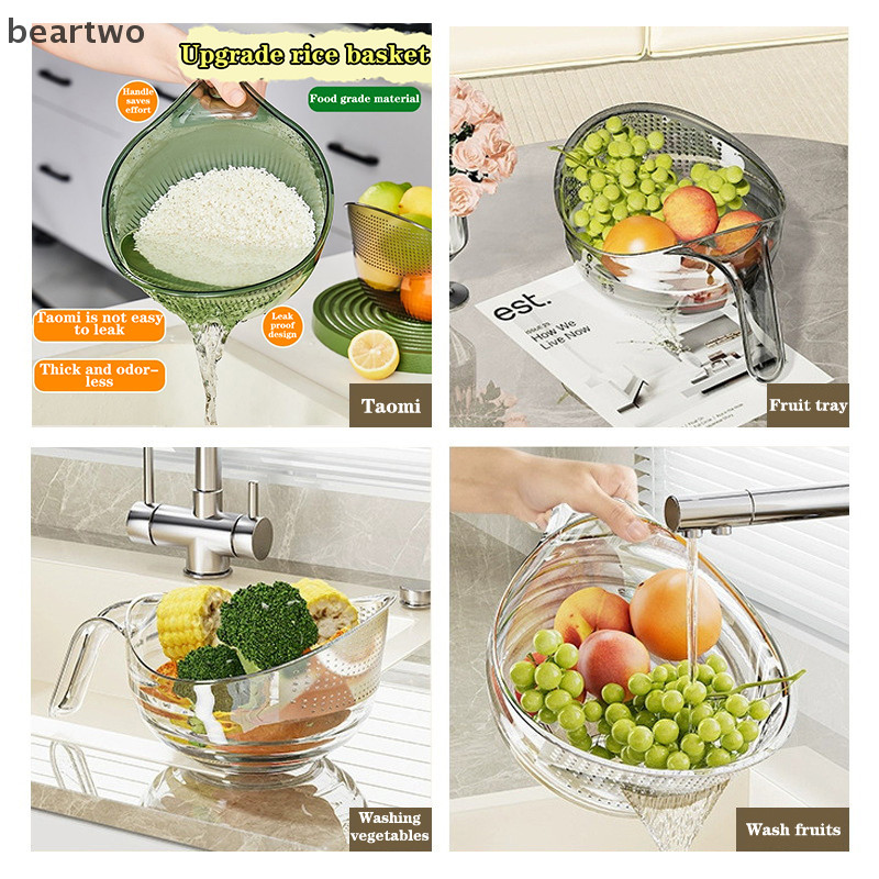 < Beartwo > Giỏ thoát nước đa chức năng Bồn rửa chén Bồn rửa chén Giỏ lọc Bồn rửa Nhà tổ chức Thoát nước Lọc trái cây Đẹp
