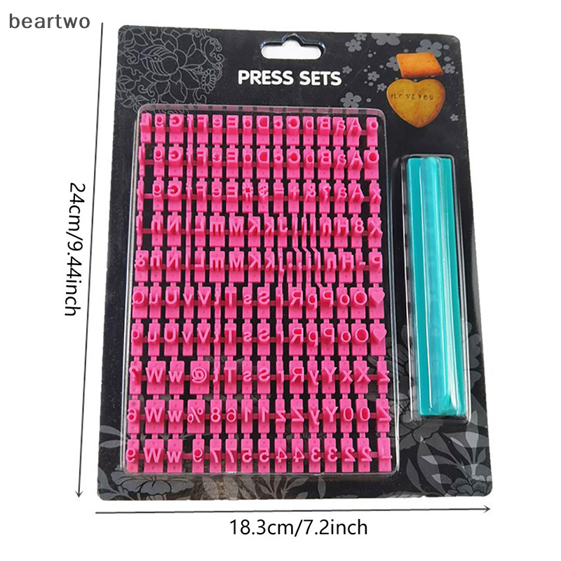 < Beartwo > 1 Bộ Chữ Số Khuôn Bánh Quy Bảng Chữ Cái Báo Chí Tem DIY Bánh Dụng Cụ Nướng Bánh Đẹp