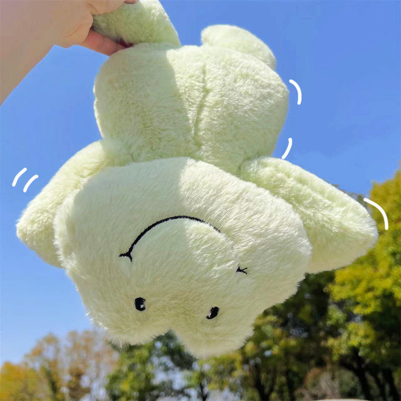 【SKISOPGO】Gấu bông Ếch cười，Gấu bông đồ chơi sang trọng，Ếch sang trọng，Dễ thương，Cartoon kẹo ngắn sang trọng thiết kế