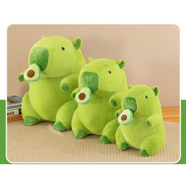 Capybara Xanh Bơ Capybara Bơ Mũi Quả Bơ Kéo Rút Chậm Capybara Màu Xanh Bơ Đặc Biết Chất Liệu Vải Và Bông Cao Cấp