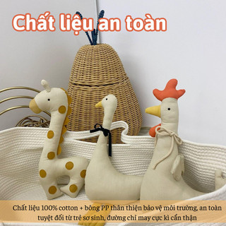 Thú Bông Bunnies House Cotton Nhẹ, Bé Ôm Ngủ Dịu Êm, Dễ Mang Theo