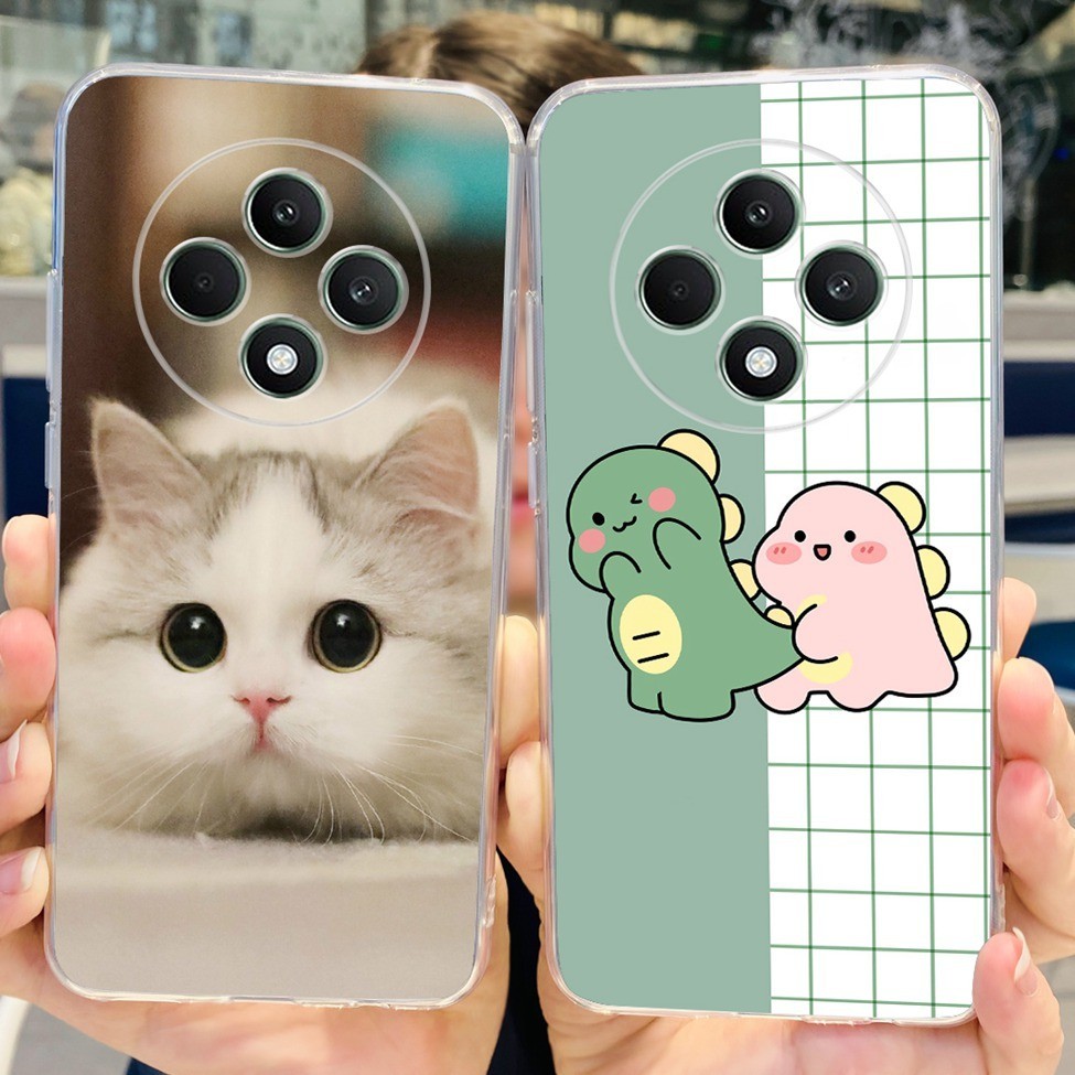 Ốp lưng Oppo Reno 12F 5G CPH2637 Ốp lưng TPU mềm trong suốt Oppo Reno12 F Thời trang mát mẻ Vỏ sơn hoa mèo dễ thương