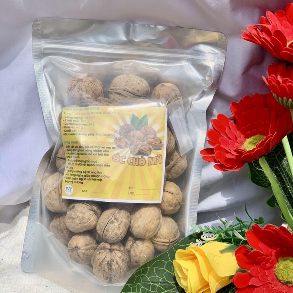 Quả Óc Chó Mỹ Vàng Nhiều Dinh Dưỡng Dễ Ăn - Xưởng Hạt Dinh Dưỡng Bảo Tâm