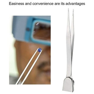 Fine 3 Chiếc Nhíp Chuyên Nghiệp Bộ Dụng Cụ Đá Quý Bằng Thép Không Gỉ Grabber Thép Không Gỉ Kim Cương Giá Đỡ Kim Loại Đính Hạt Dụng Cụ