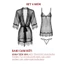 Set đồ ngủ sexy nữ gồm váy và áo choàng kiểu đầm 2 dây xuyên thấu có quần lót khiêu gợi