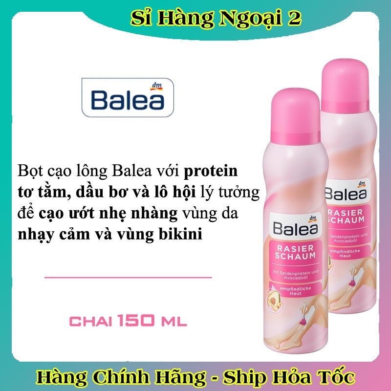 Bọt cạo lông Balea Đức toàn thân và bikini dành cho nữ - Date mới nhất
