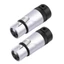 GODD 2 Chiếc Mạ Vàng 3Pin Mic Hàn Kết Nối Cho Micro Ổ Cắm Thính Giác