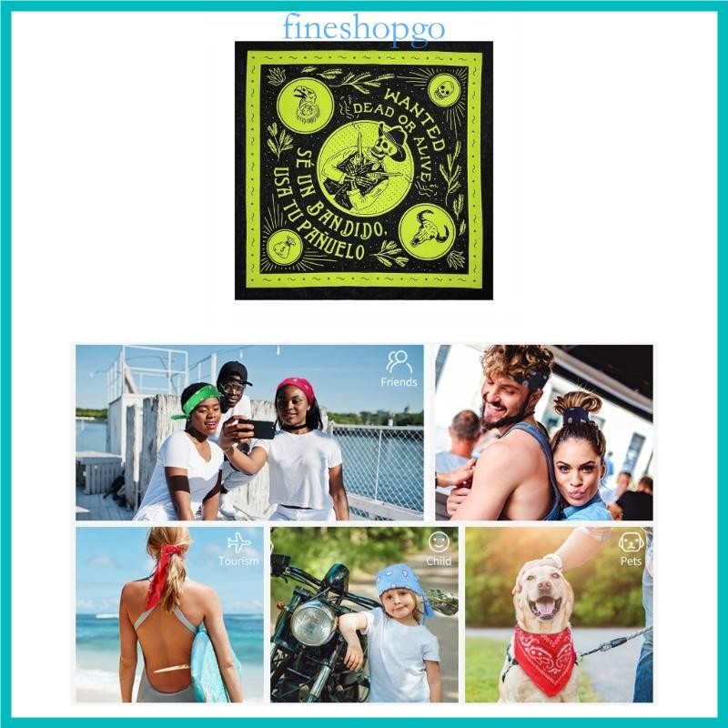 Khăn Bandana thoáng khí mịn Bandana chống gió Thêm màu sắc cho kiểu tóc của bạn trong chuyến đi