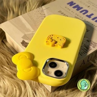 Vỏ Bánh Quy KT Cho Tecno GO 2024 2023 20 20C Infinix Hot 40 Pro 30i 10 Lite Zero 30 4G Note 30 Smart 7 6 5 Cover Hoạt Hình Dễ Thương 3D Hello Kitty Màu Nơ Hồng Vỏ Điện Thoại Mềm