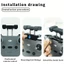 Dành cho DJI NEO2 / FLIP / AIR3S / NEO / Mini5 pro RCN3 không có dây buộc điều khiển từ xa màn hình, phụ kiện móc, phụ kiện mini4K / mini2SE / mini3pro RCN1